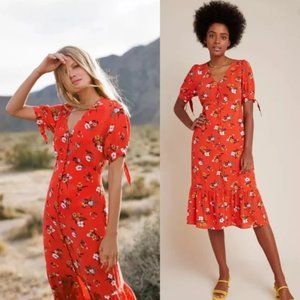 Anthropologie Maeve Eudora Midi Dress